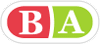 Ярлычок с латинскими буквами 'B' и 'A'