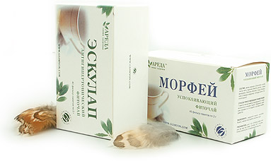 Фиточаи "Эскулап" и "Морфей" - целебные напитки, приготовленные на основе рецептов, передаваемых из поколения в поколение в семьях потомственных врачевателей.