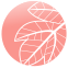 Логотип круглой формы с изображением полевого растения
