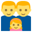 👨👨👧