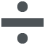 ➗