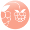 Логотип с изображением ягоды малины