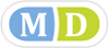 Логотип с двумя латинскими буквами 'M' и 'D'